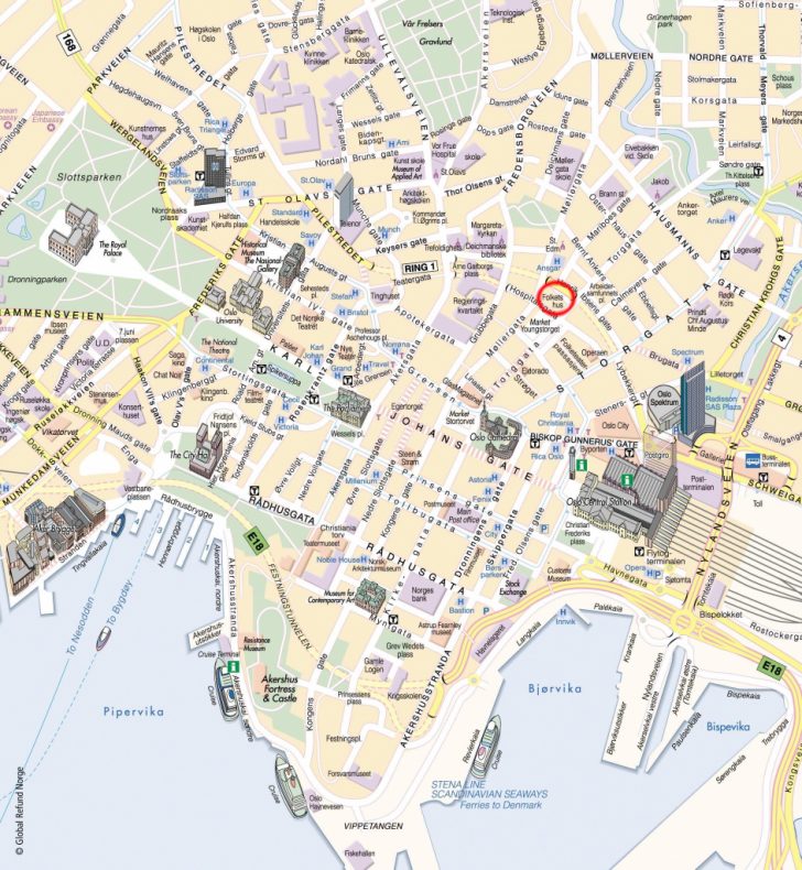 Oslo Tourist Map Printable