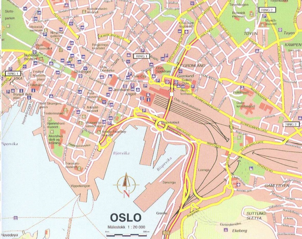 Large Oslo Maps For Free Download And Print | High-Resolution And - Printable Map Of Oslo Norway