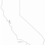 Large Outline Map Of California – Map Of Usa District   California Outline Map Printable
