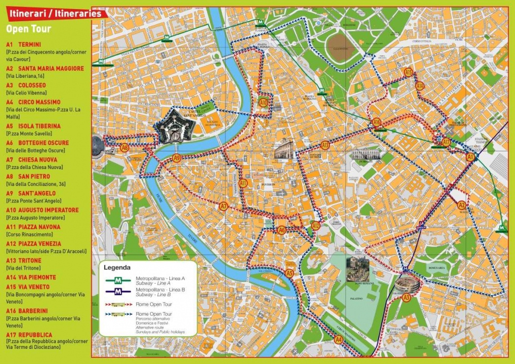 Large Rome Maps For Free Download And Print | High-Resolution And - Printable City Map Of Rome Italy