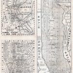 Large Scaled Printable Old Street Map Of Manhattan, New York City   Printable Street Map Of Manhattan Nyc