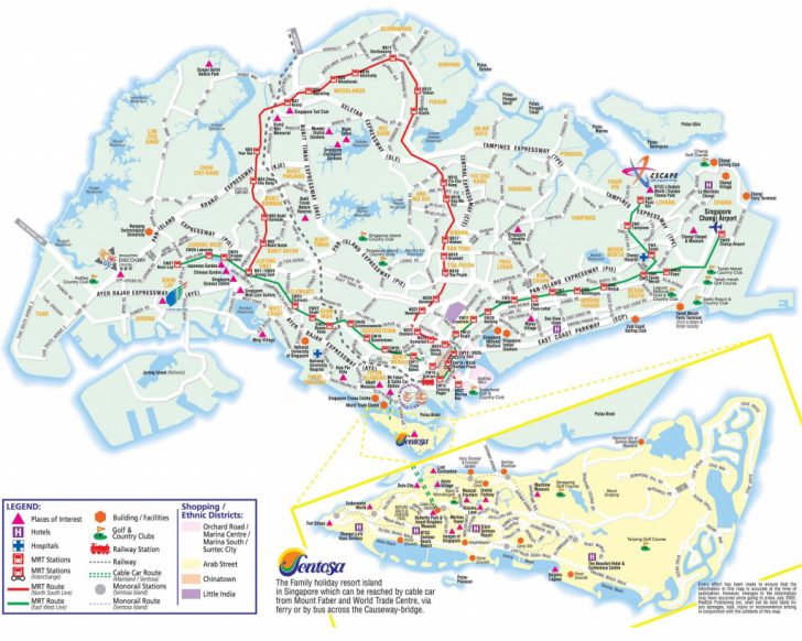 Singapore City Map Printable
