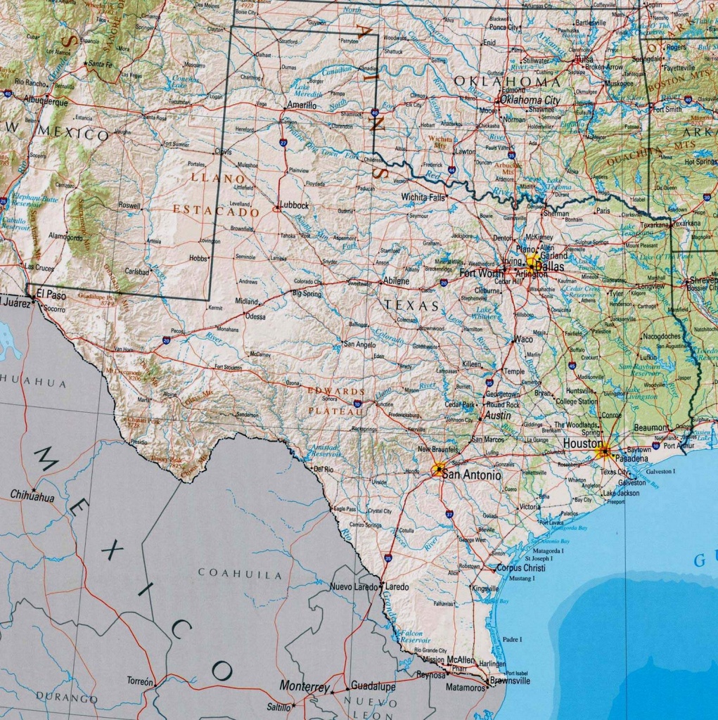 Google Road Map Of Texas Printable Maps