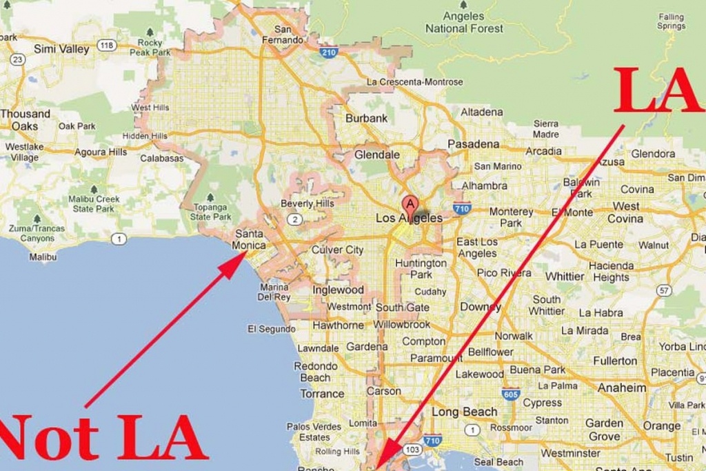 La&amp;#039;s Confusing Borders: Now In Google Maps – Curbed La Regarding Los - Los Angeles Zip Code Map Printable