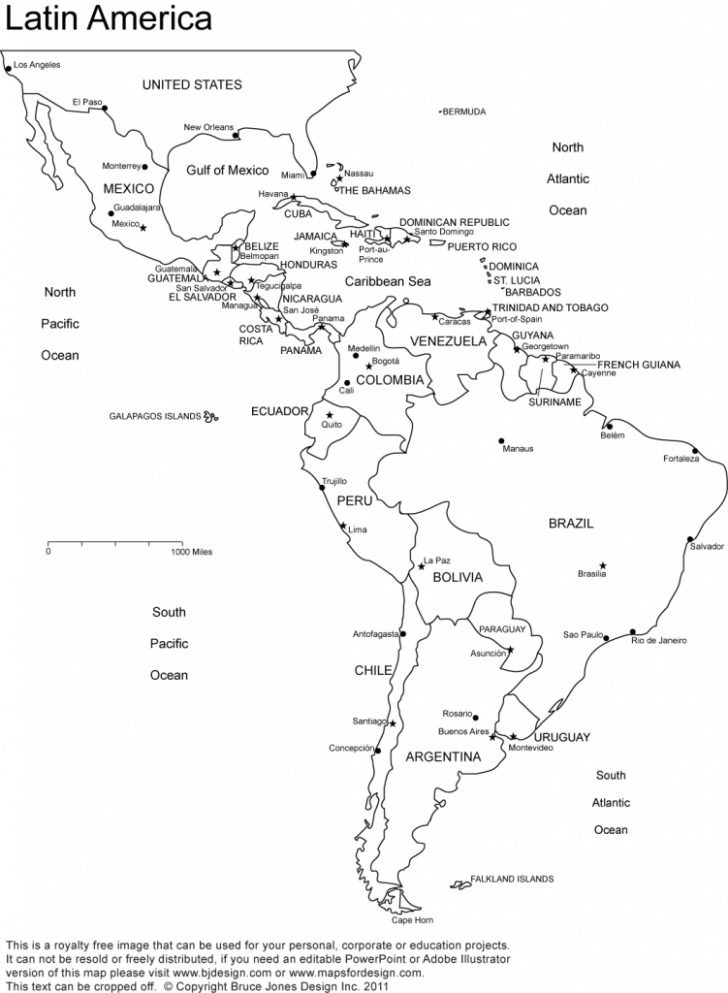 Latin America Map Quiz Printable