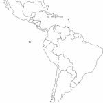 Latin America Printable Blank Map South Brazil At New Of | Teach   Blank Map Of The Americas Printable