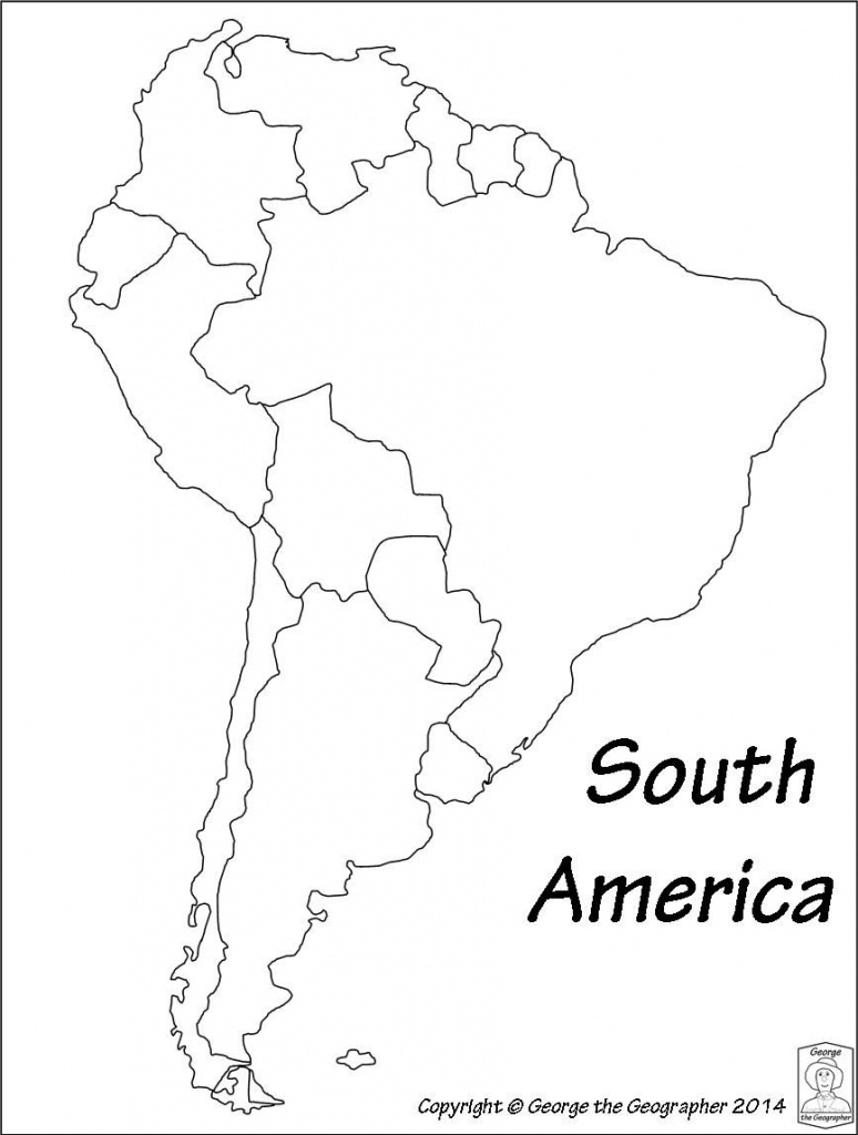 Printable Map Of South America Printable Maps
