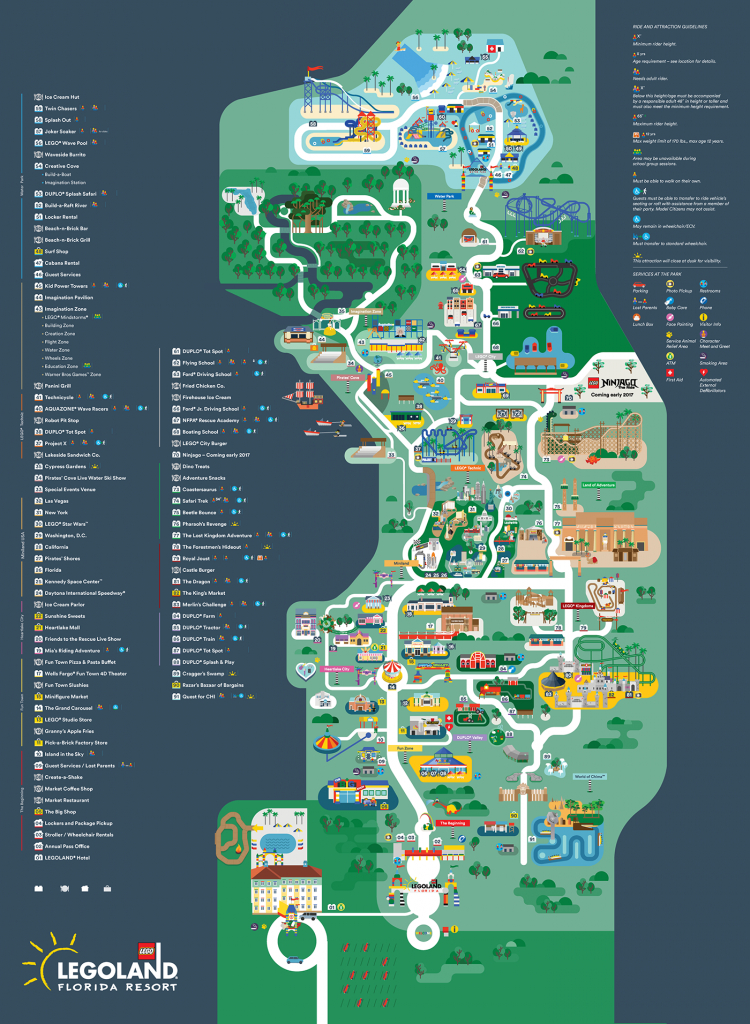 Legoland Florida Map 2016 On Behance - Legoland Map Florida