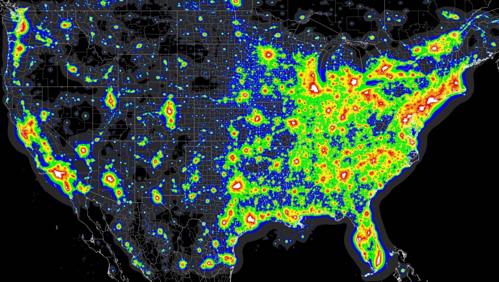 Light Pollution Map - (X-Post From Mapporn) : Astronomy - Light Pollution Map California