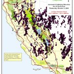 Lightning Maps: 3,146 Downstrikes Recorded In California On   Lightning Map California