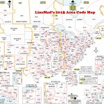 Lincmad's 2019 Area Code Map With Time Zones   Us Area Code Map Printable