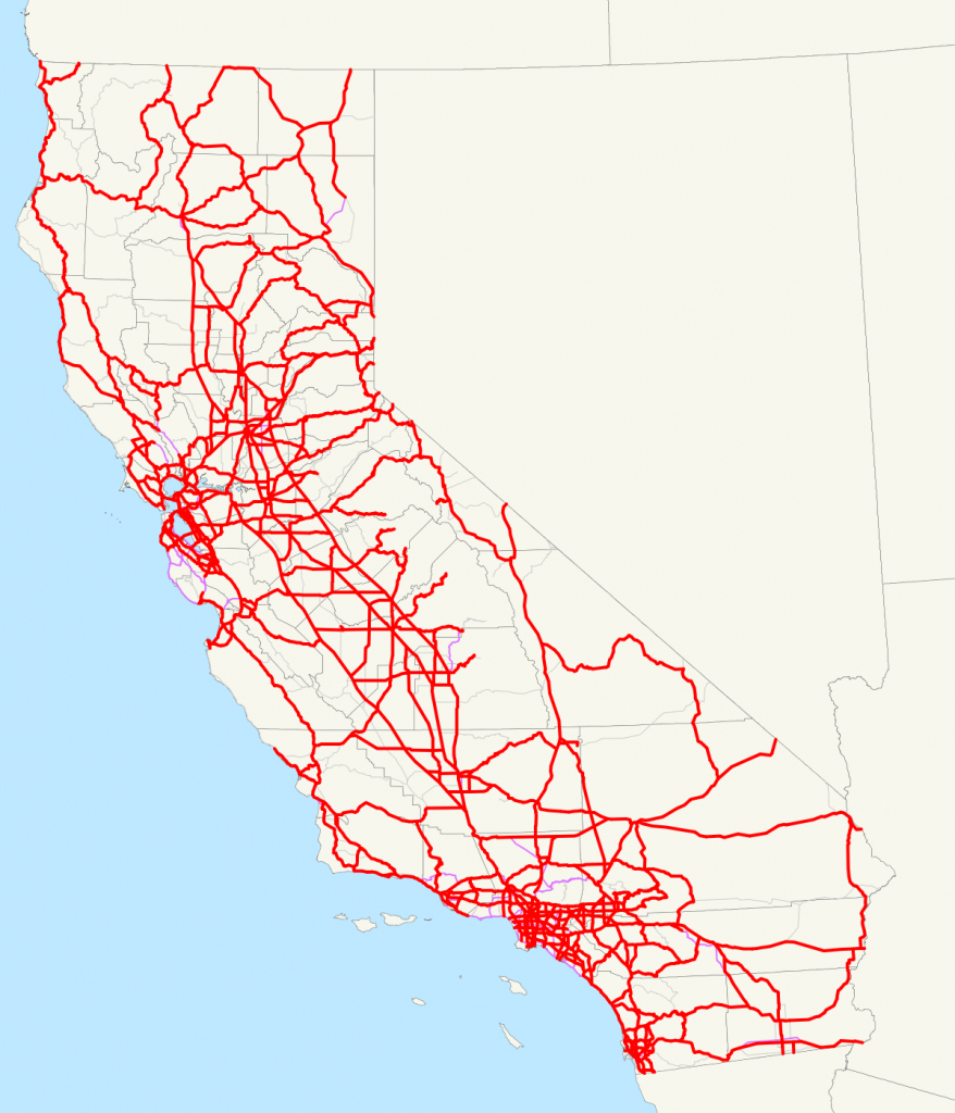 List Of Interstate Highways In California - Wikipedia - California Interstate Highway Map