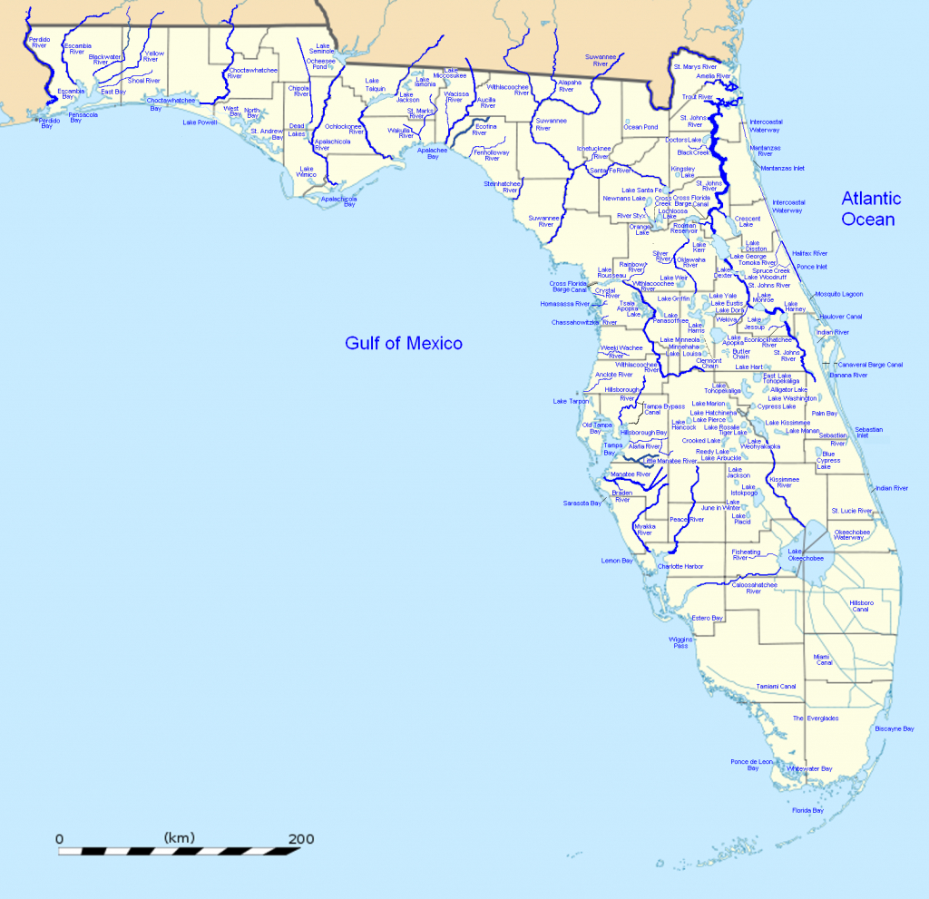 List Of Outstanding Florida Waters - Wikipedia - Florida Waterways Map