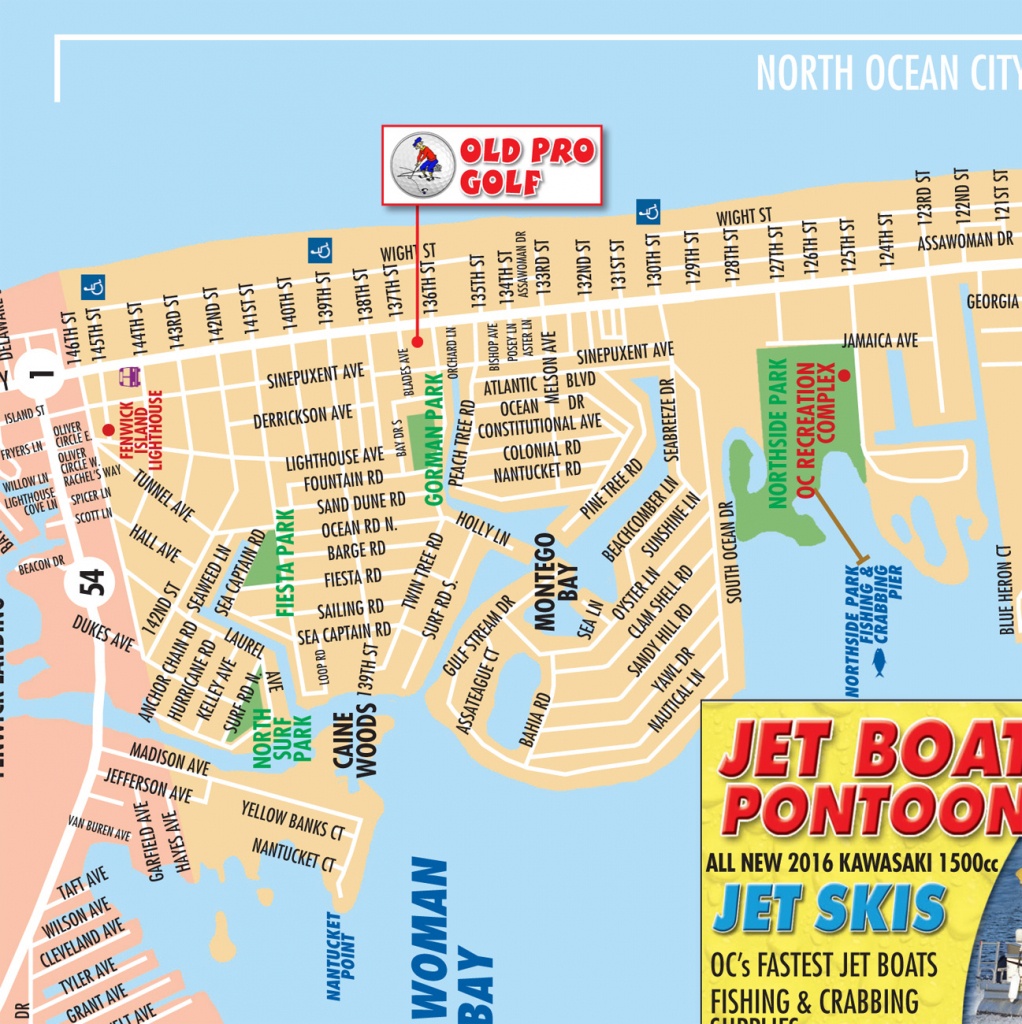 List Of Synonyms And Antonyms Of The Word: Ocean City Map - Printable Street Map Ocean City Nj