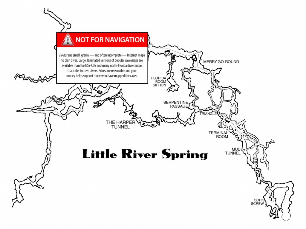 Little River - The Cave Diving Website - Florida Springs Diving Map