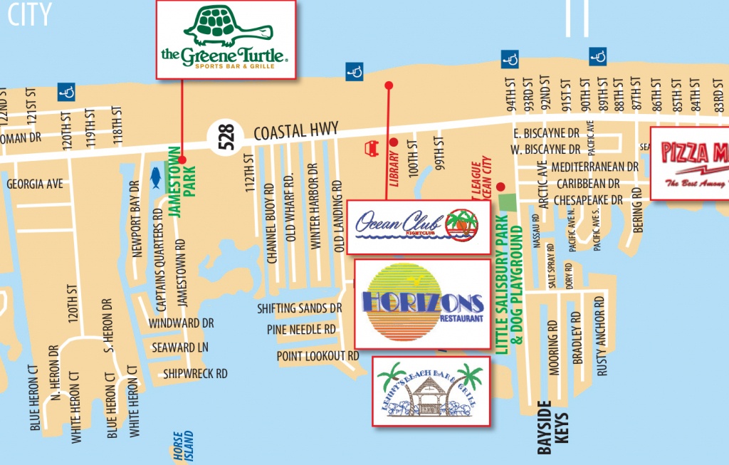 Local Maps Ocean City Md Chamber Of Commerce Printable Map Of Ocean City Md Boardwalk 5 