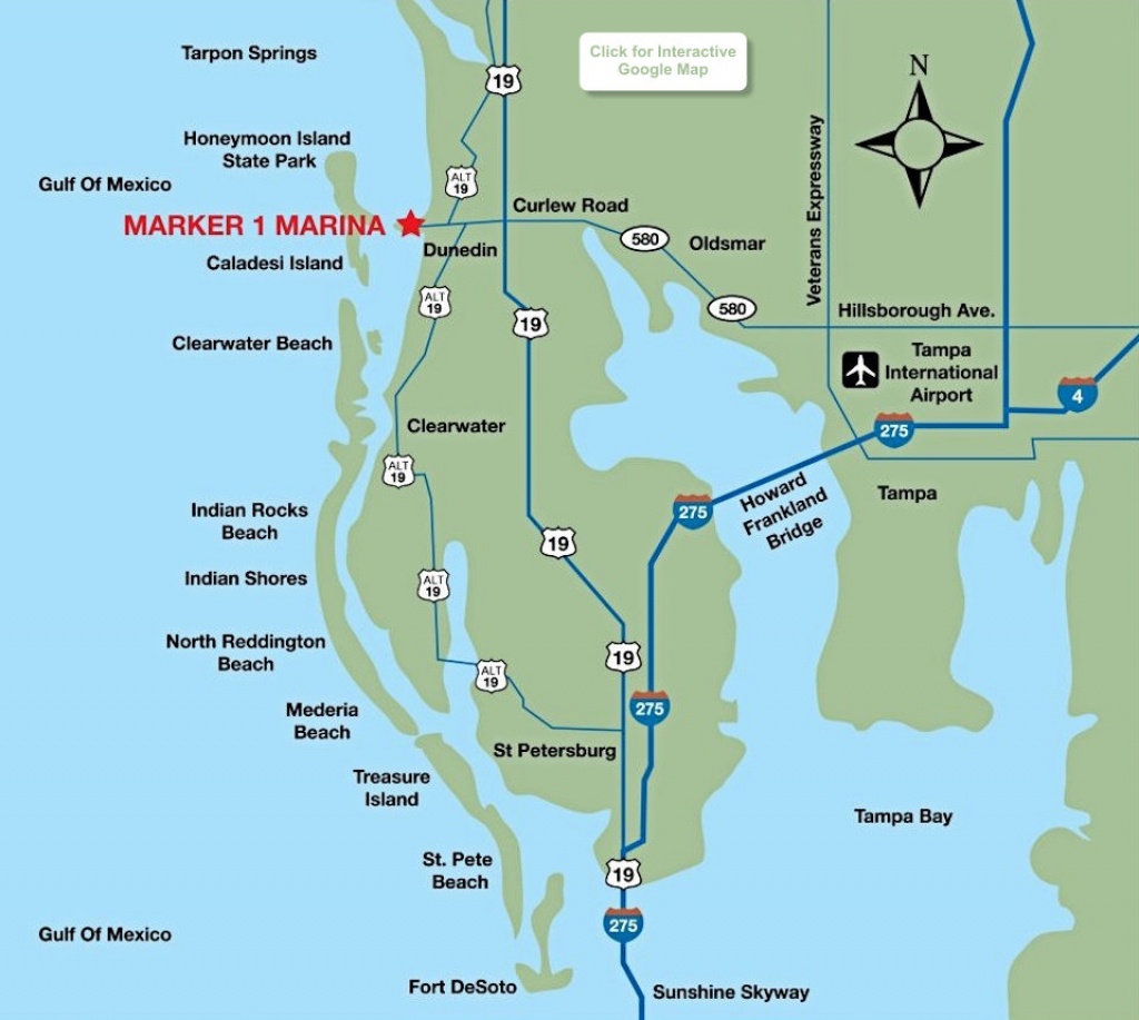 Location Map - Marker 1 Marina - Google Maps Dunedin Florida