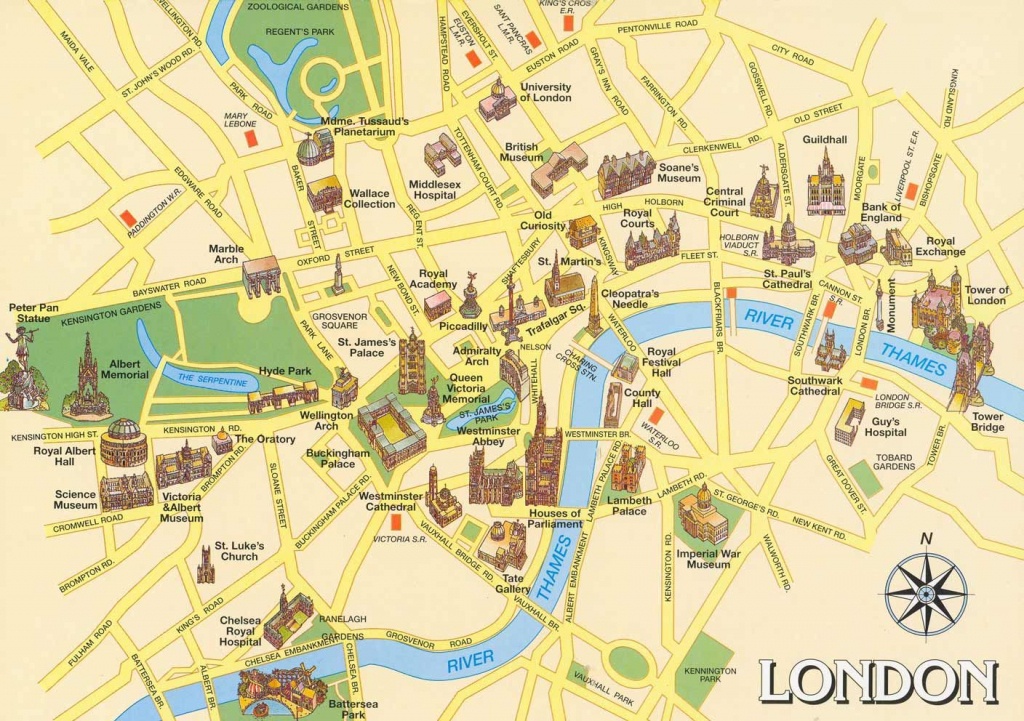 London Attractions Map Pdf - Free Printable Tourist Map London - Oxford Tourist Map Printable