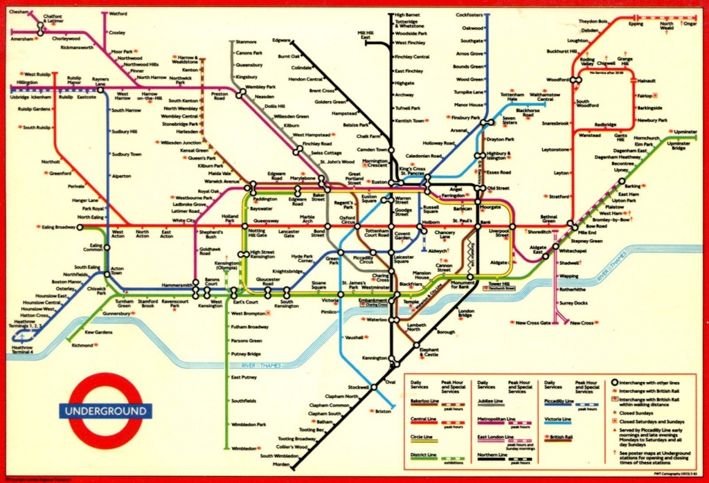 London Underground Map And Printable - Capitalsource - Printable Map Of The London Underground