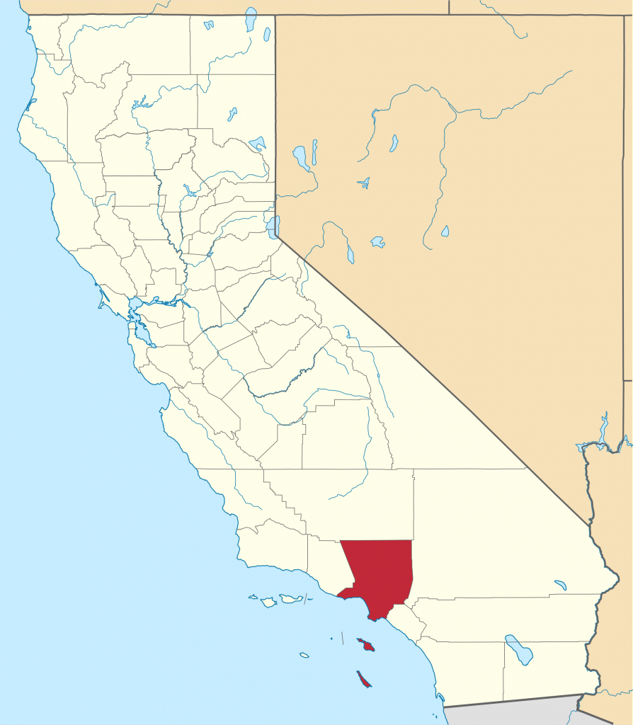 Los Angeles County, California - Wikipedia - Map Of Los Angeles California Area