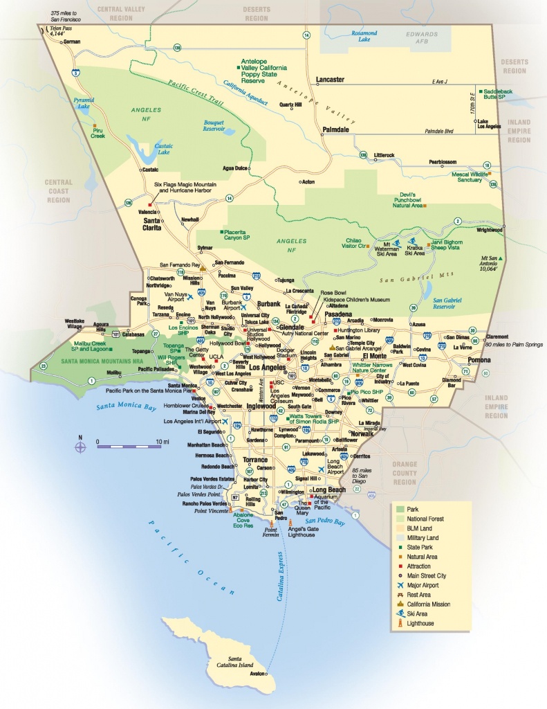 Los Angeles County Map - Printable Map Of Los Angeles County