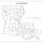 Louisiana Blank Map   Louisiana State Map Printable