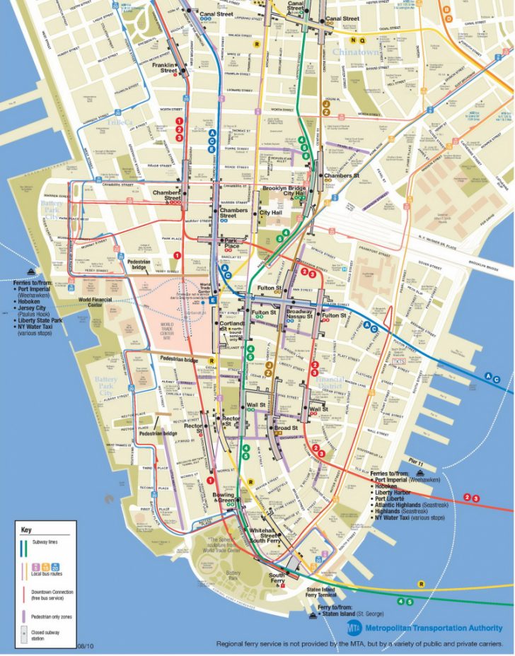 Printable Map Of Manhattan Pdf