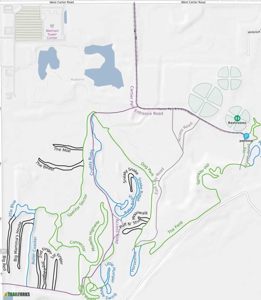 Florida Mountain Bike Trails Map Printable Maps