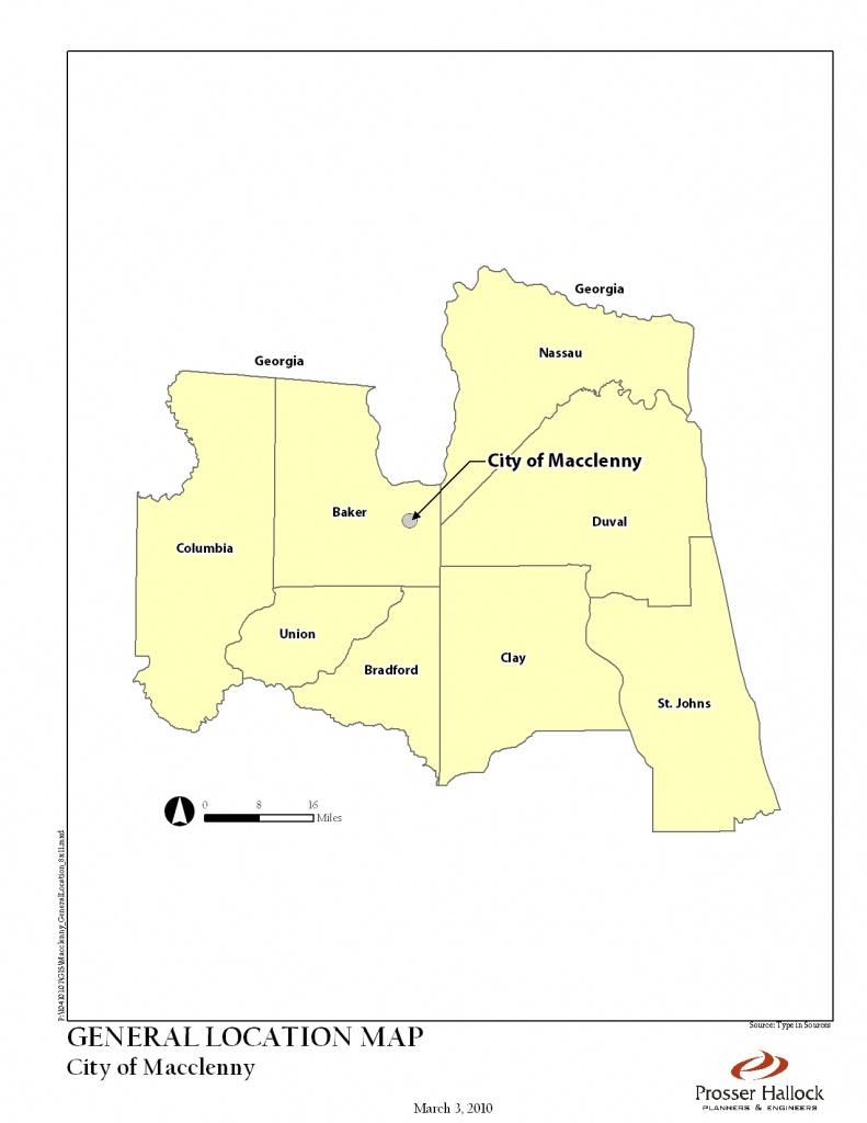 Macclenny, Fl 2025 Comprehensive Plan - Macclenny Florida Map