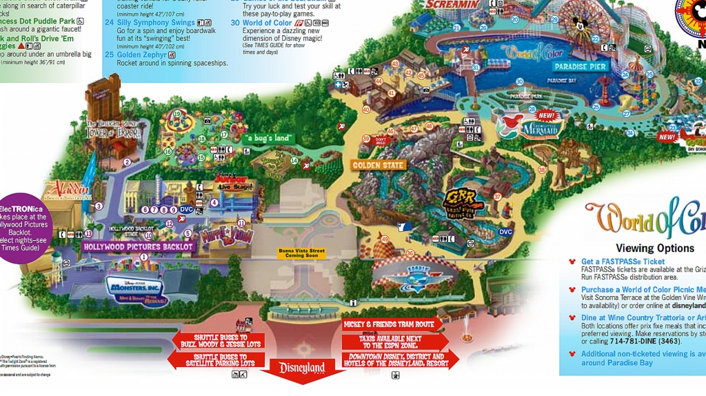 Magic Eye Disneyland Resort Pictorial Blog: Carthay Circle Redirect - California Adventure Map 2017