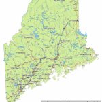Maine State Route Network Map. Maine Highways Map. Cities Of Maine   Printable Map Of Maine