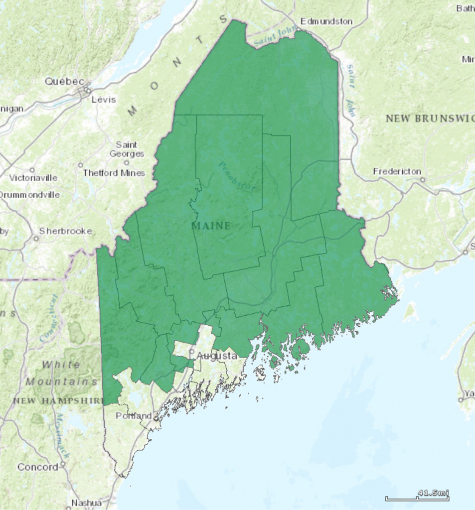 Maine's 2Nd Congressional District - Wikipedia - Texas Us Congressional District Map