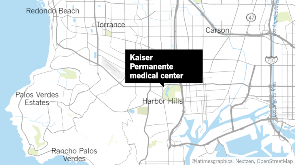 Man In Custody After Reports Of A Gunman At Kaiser Hospital In - Kaiser Permanente Locations In California Map
