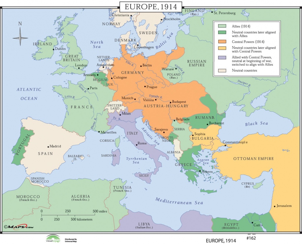 Map Europe 1914 - World Wide Maps - Blank Map Of Europe 1914 Printable