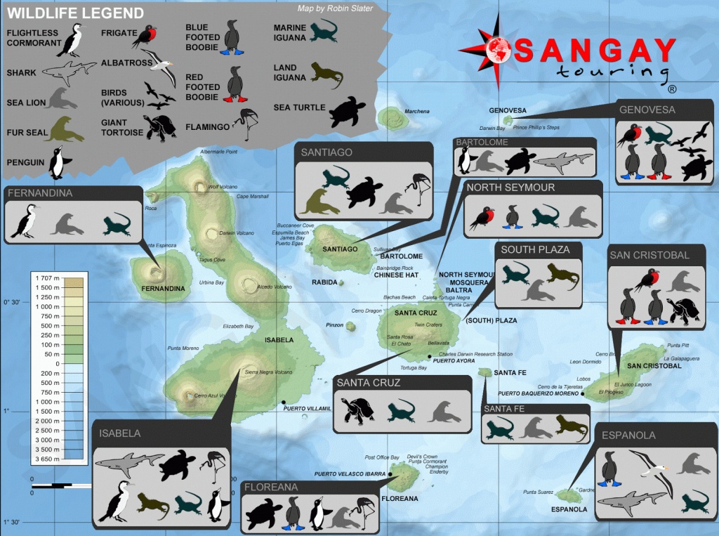 Map Galapagos Islands - Free Printable Maps - Printable Map Of Galapagos Islands