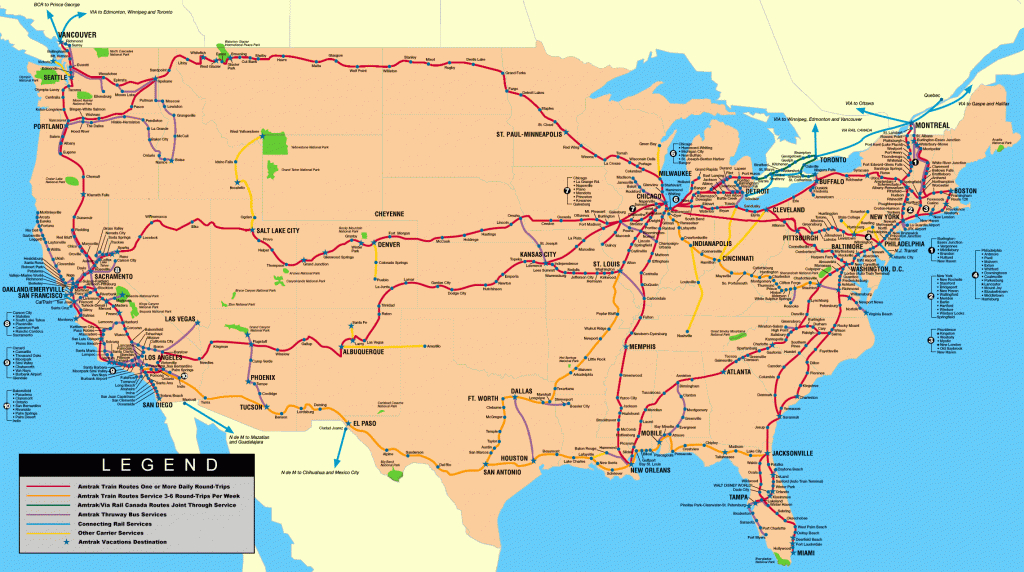 Map Of Amtrak Us Rail System [2279×1272] : Mapporn - Amtrak Florida Map