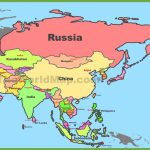 Map Of Asia With Countries And Capitals   Printable Map Of Asia With Countries