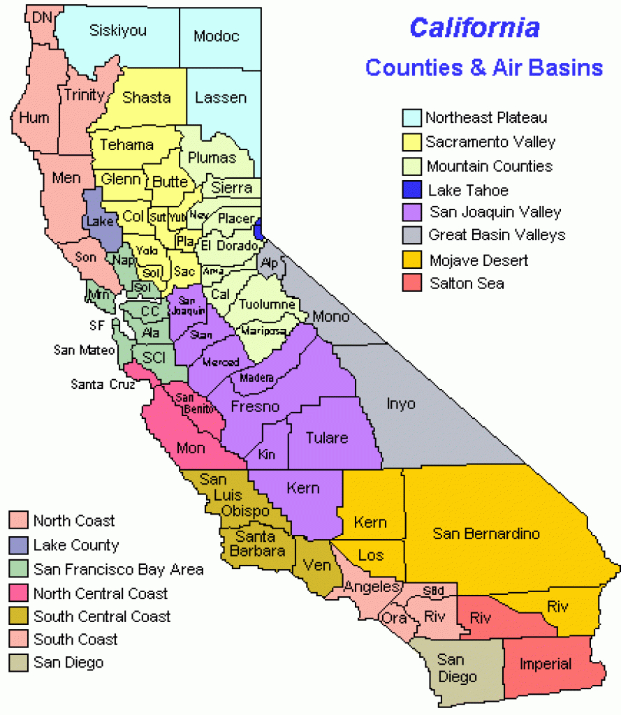Map Of California Coast Cities And Travel Information | Download - Map Of Southern California Beach Cities