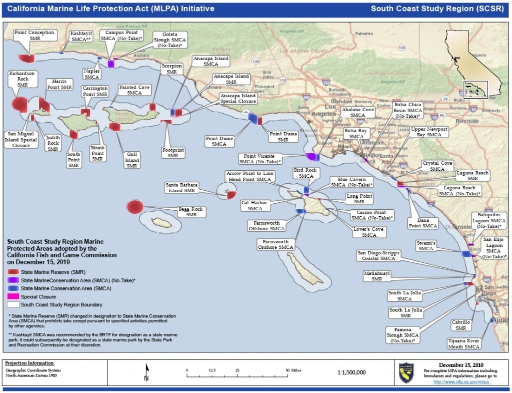 Map Of California. Coastal Map Of Southern California – California - Map Of Southern California Coastline