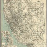 Map Of California, Nevada And Southern Oregon   David Rumsey   Oregon California Map