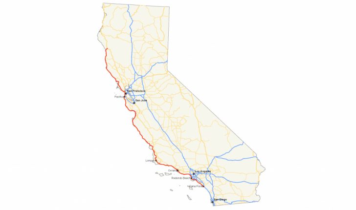 California Oversize Curfew Map