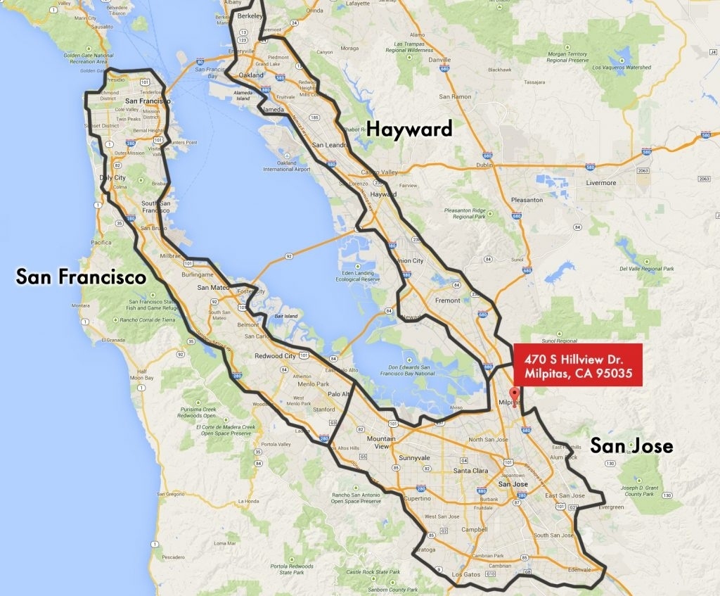 Map Of California. San Jose California Map – California Map - San Jose California Map