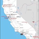 Map Of California Showing The Shooting Location And Other Important   California Destinations Map