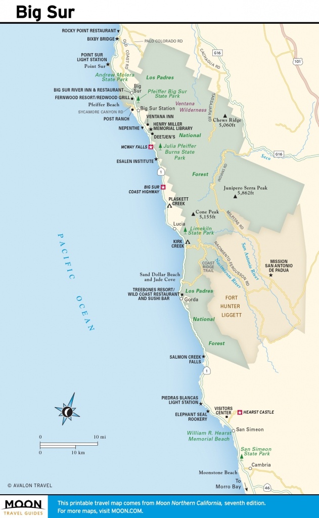 Map Of Central California Coast Towns – Map Of Usa District - Central California Beaches Map