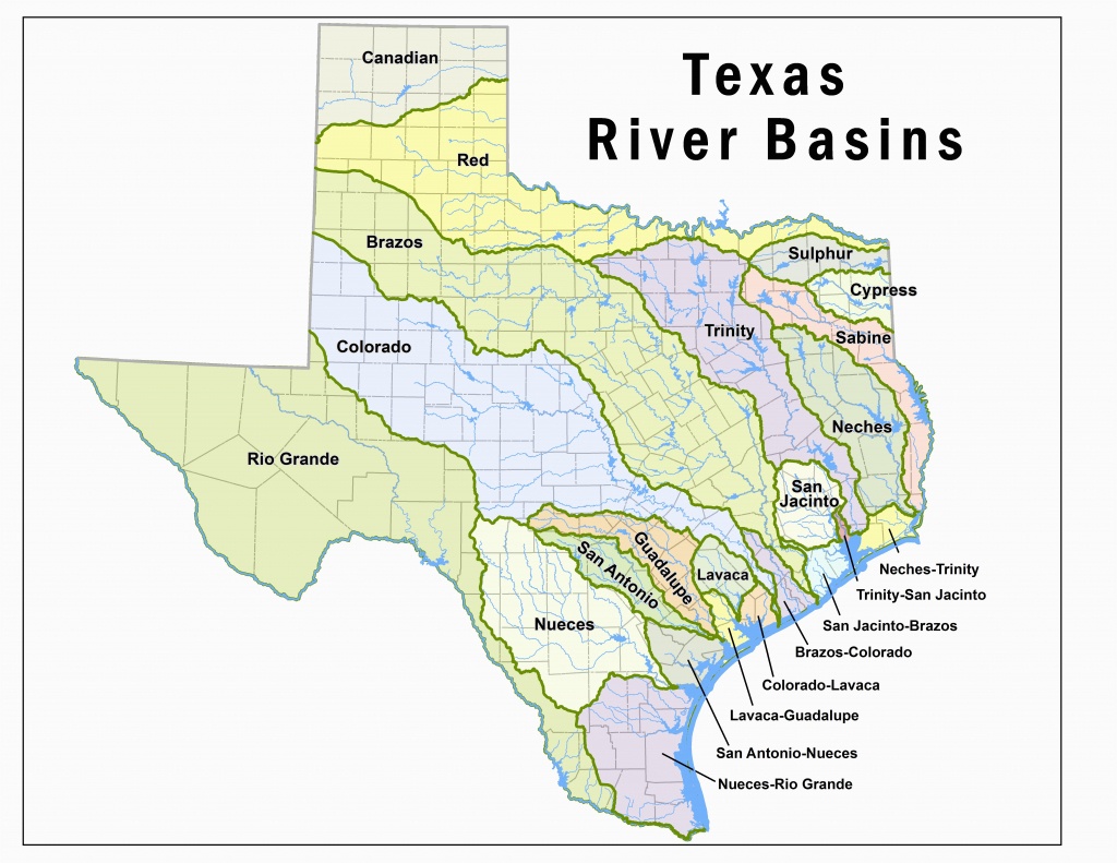 Map Of Colorado River Basin | Secretmuseum - Colorado River Map Texas