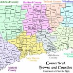 Map Of Ct Towns And Counties   Printable Map Of Connecticut