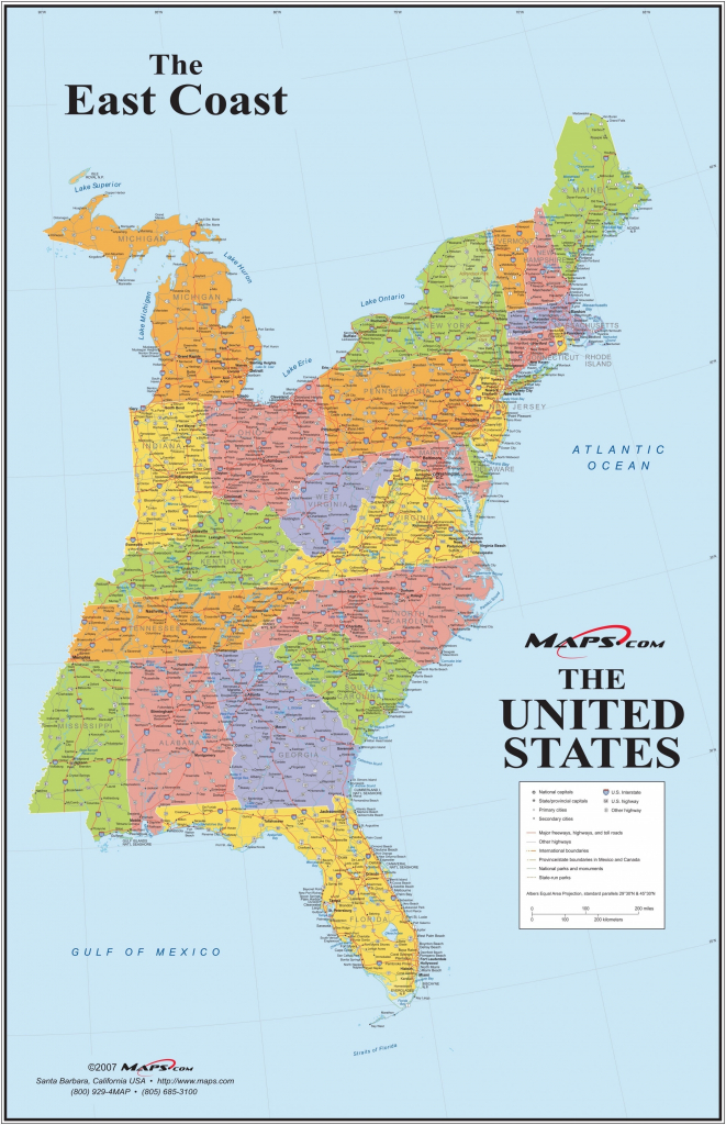 Map Of The East Coast Usa Free Printable Maps With Regard To United