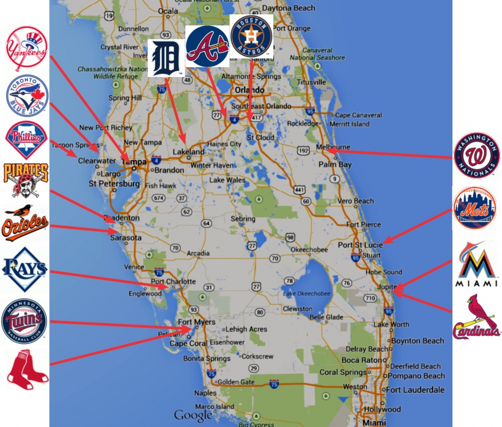 Map Of Fl Spring Training Sites | Download Them And Print - Map Of Spring Training Sites In Florida