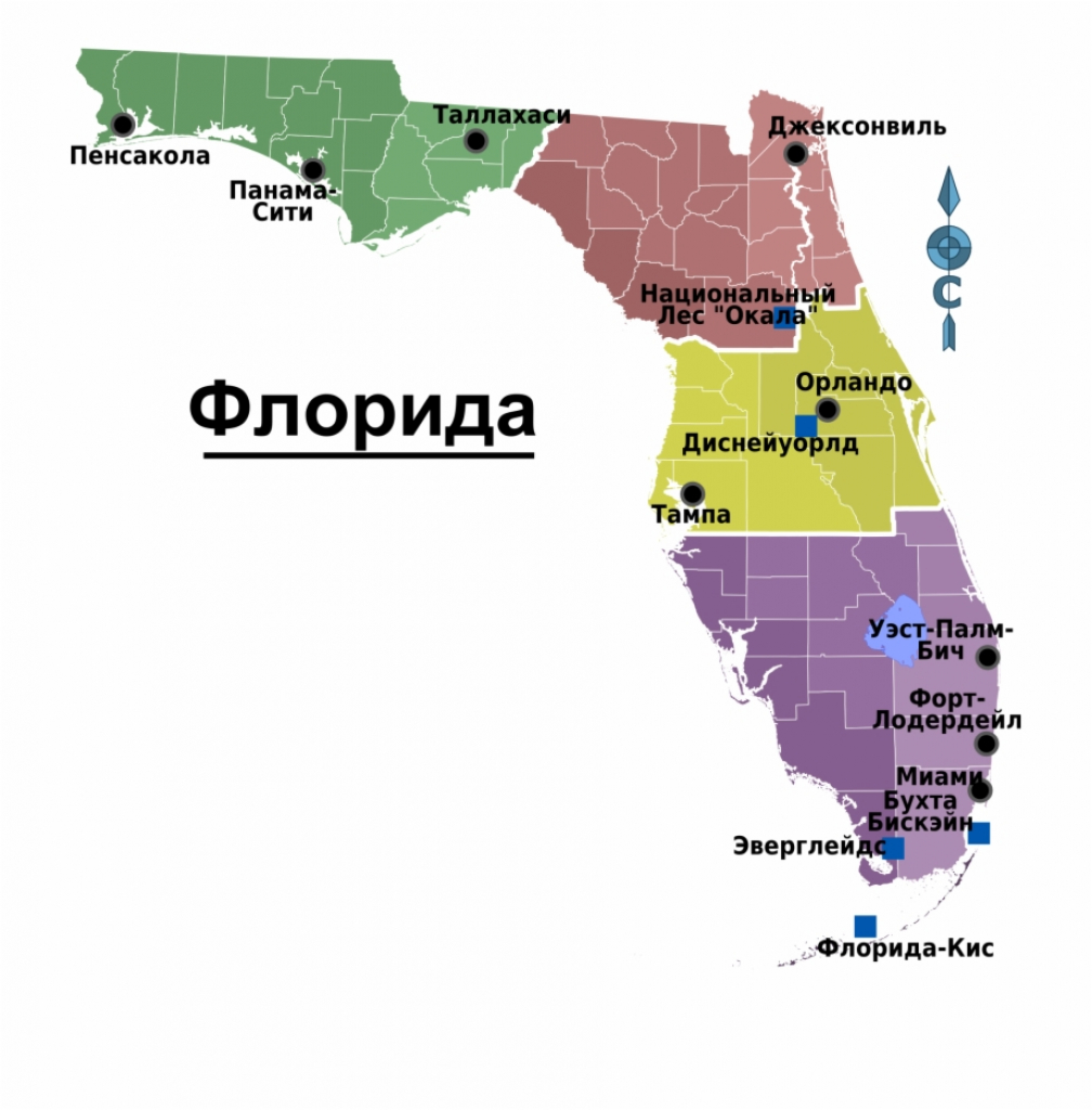 Map Of Florida Regions With Cities - Panama City Florida Mapa Free - Panama Florida Map