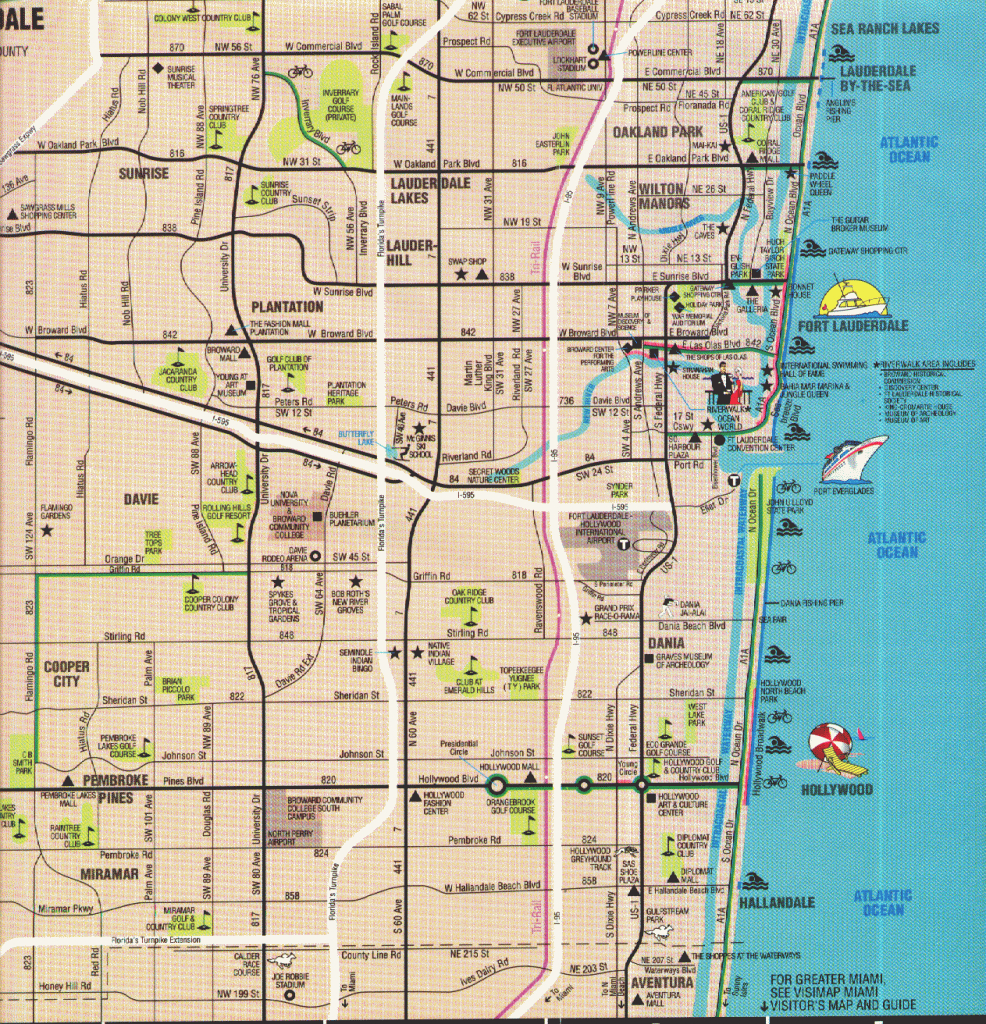 Map Of Ft. Lauderdale, Florida | Vacation Ideas In 2019 | Bahamas - Sunrise Beach Florida Map